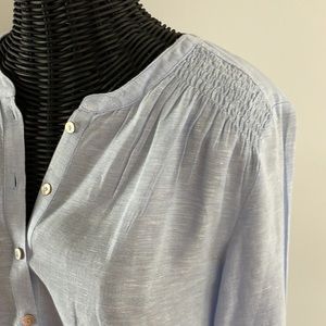 Light blue linen top